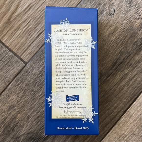 Hallmark Fashion Luncheon Barbie Ornament - Picture 6 of 14